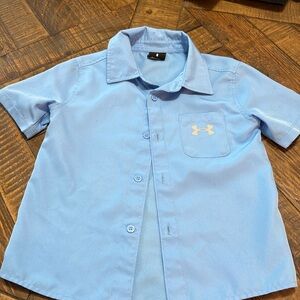 Boys size 6 Under Armour button down shirt